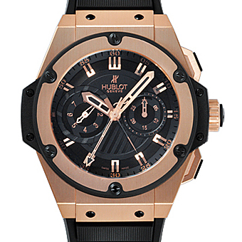 ウブロ スーパーコピー HUBLOT キングパワー 715.PX.1128.RX フドロワイヤント ゴールド クロノグラフ1/8計ETA7750搭載